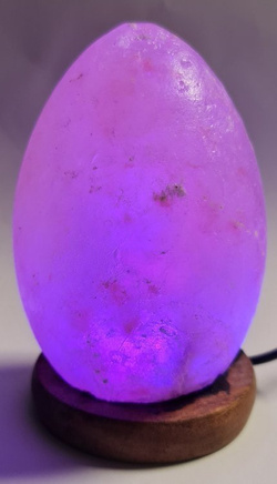 Lampa solna USB Jajko sól himalajska