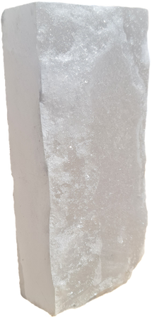Cegła solna himalajska biała, jedna strona naturalna, 5x10x20 cm