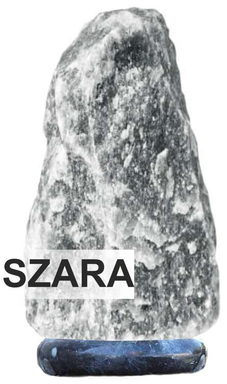 Lampa solna 6-8 kg szara sól podstawa szary marmur