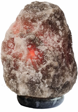 Lampa solna 2-3kg szara sól podstawaz szary marmur