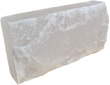 Cegła solna himalajska biała, jedna strona naturalna, 5x10x20 cm