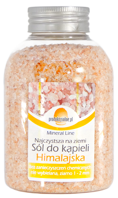 Himalajska krystaliczna sól kąpielowa butelka 600g