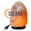 Lampa solna USB naturalna sól himalajska premium
