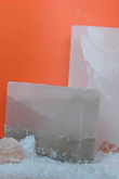 Cegła solna himalajska biała, jedna strona naturalna, 5x10x20 cm