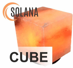 Lampa solna himalajska sześcian kostka cube