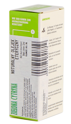 Naturalny olejek zielona cytryna 12ml premium