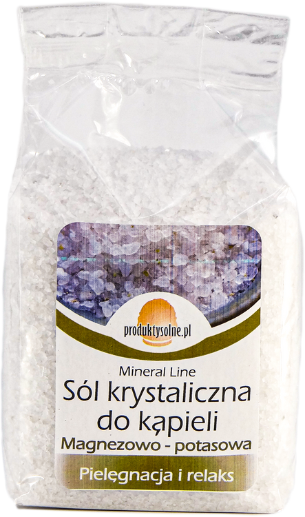 Naturalna krystaliczna sól kąpielowa 600g premium