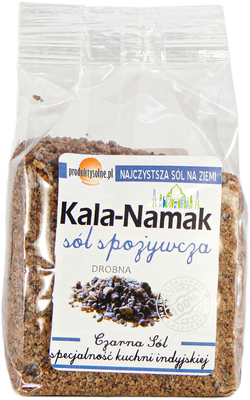 Kala-Namak czarna sól indyjska drobna 300g premium