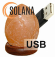 Lampa solna USB kwitnący pączek sól himalajska