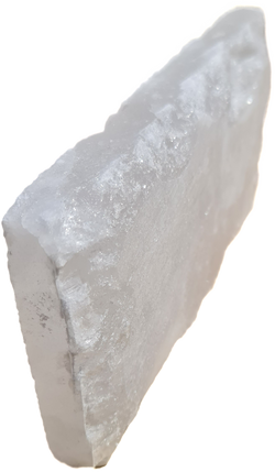 Cegła solna himalajska biała, jedna strona naturalna, 2,5x10x20 cm