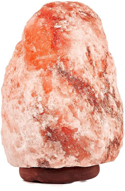 Klosz z soli himalajskiej o wadze 5-6 kg z podstawą z drewna