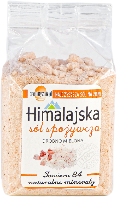 Sól himalajska jadalna bardzo drobna 300g premium