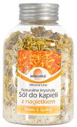 Krystaliczna sól kąpielowa nagietek butelka 500g premium