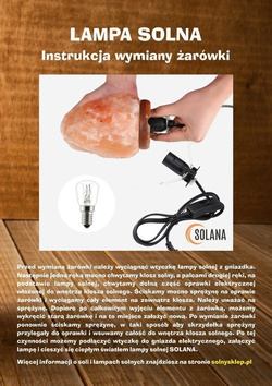 Plus przewód elektryczny do lampy solnej