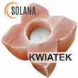 ŚWIECZNIK SOLNY KWIATEK rzeźbiony himalajski sól