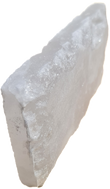 Cegła solna himalajska biała, jedna strona naturalna, 2,5x10x20 cm