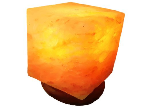 Lampa solna himalajska sześcian kostka cube