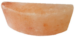Cegła solna himalajska 5x10x20 cm, jedna strona zaokrąglona