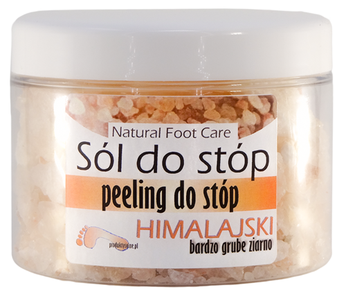 Peeling do stóp gruby sól himalajska słoik premium