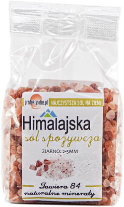 Sól himalajska jadalna ziarno 2-5mm 600g premium