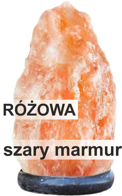 Lampa solna 4-5 kg podstawa szary marmur jonizator
