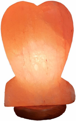 Lampa solna himalajska serce na podstawie