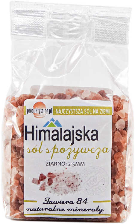 Sól himalajska jadalna ziarno 2-5mm 600g premium