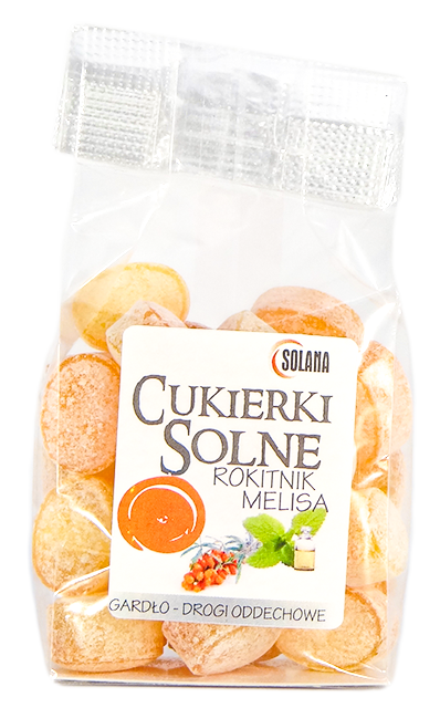 Cukierki solne melisa-rokitnik sól kamienna kaszel