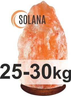 Klosz z soli himalajskiej o wadze 25-30 kg z podstawą z drewna