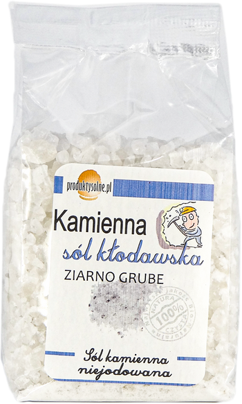 Krystaliczna sól jadalna ziarno grube 600g premium