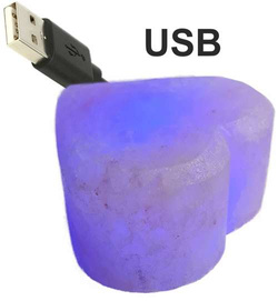 Lampa solna USB Serce Leżące sól himalajska nowość