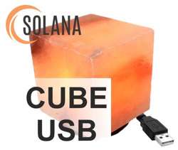 Lampa solna USB Sześcian Cube sól himalajska
