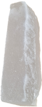 Cegła solna himalajska biała  jedna strona naturalna 5x10x20cm